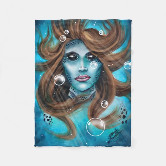 Mermaid Fleecedecke (Vorderseite)