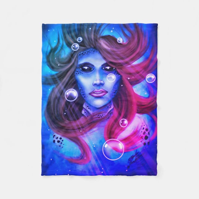 Mermaid Fleecedecke (Vorderseite)