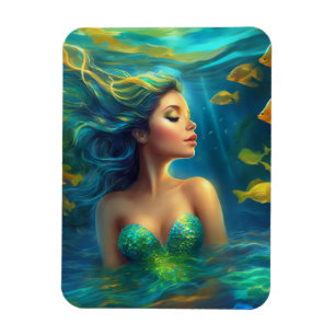 Mermaid Flexible Foto Magnet
