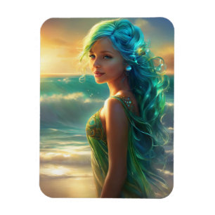 Mermaid Flexible Foto Magnet