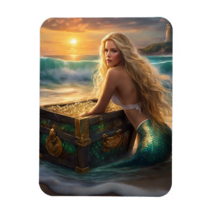 Mermaid Flexible Foto Magnet