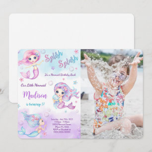 Mermaid Foto Einladung