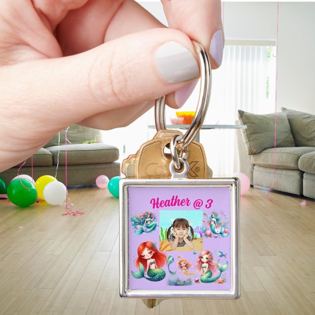 Mermaid Foto Personalisiert Schlüsselanhänger Birt (Von Creator hochgeladen)