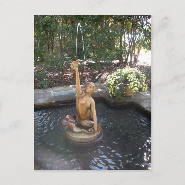 Mermaid Fountain Postkarte (Vorderseite)