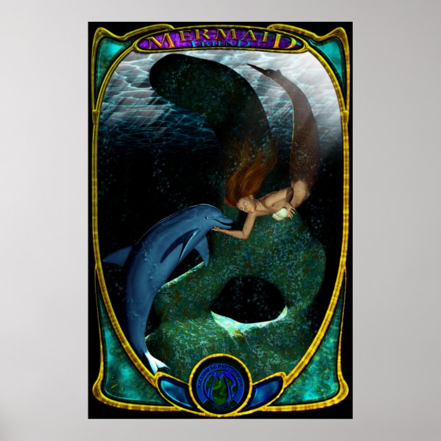 Mermaid & Friend Poster (Vorne)