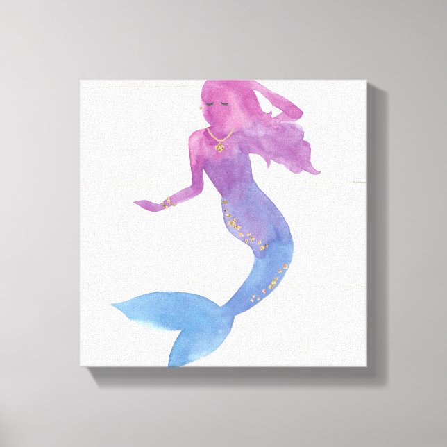 Mermaid Friends III Leinwanddruck (Vorderseite)