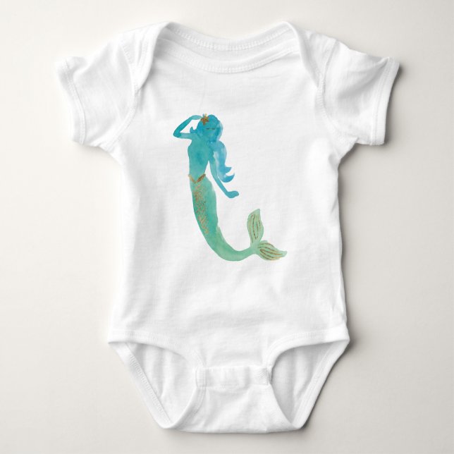 Mermaid Friends IV Baby Strampler (Vorderseite)