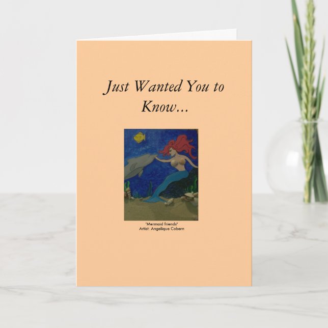 Mermaid Friends Karte (Vorderseite)