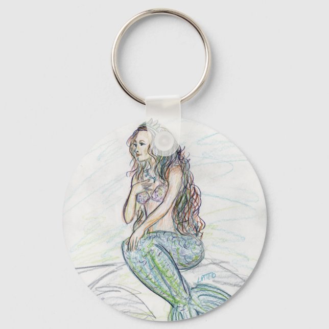 Mermaid für Schlüsselanhänger einer rock Custom Ar (Vorderseite)