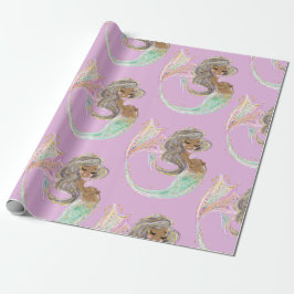 Mermaid Future Mama Babydusche. Unter dem Meer. Wr Geschenkpapier