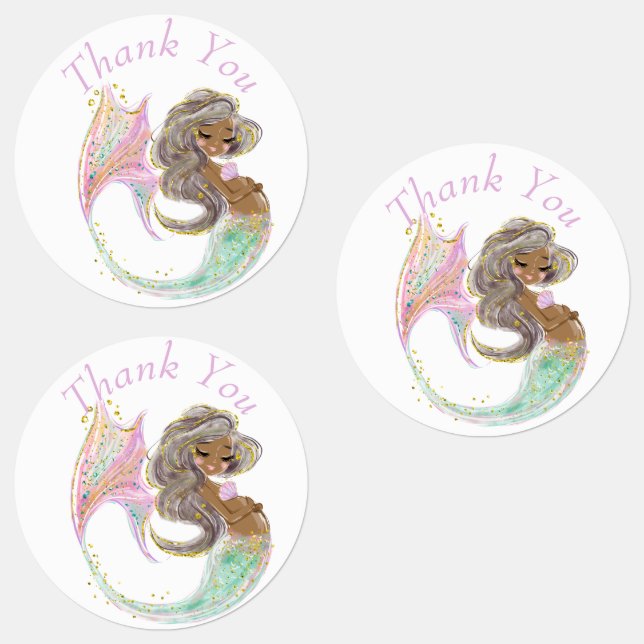Mermaid Future Mama Babydusche. Unterhalb des Meer Etiketten (Gruppe)
