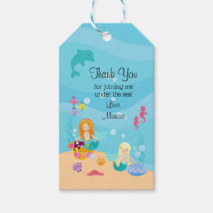 Mermaid Gastgeschenk Under Sea Vielen Dank Geschenkanhänger