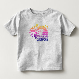 Mermaid Geburtstag Kleinkind T - Shirts