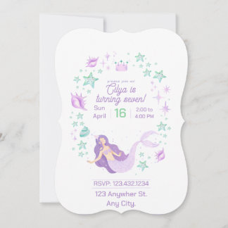 Mermaid-Geburtstagsausschreibung