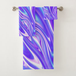Mermaid Giggles Abstrakt Badhandtuch Set