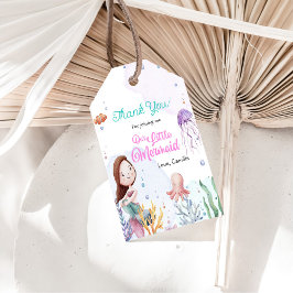 Mermaid Girl 1. Geburtstag Party Geschenkanhänger
