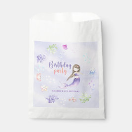 Mermaid Girl 6. Geburtstagsparty Geschenktütchen