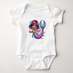 Mermaid Girl Baby Strampler