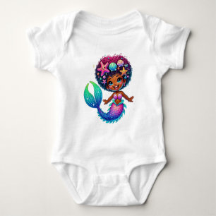 Mermaid Girl Baby Strampler