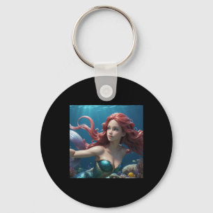 Mermaid Girl Sticker Schlüsselanhänger