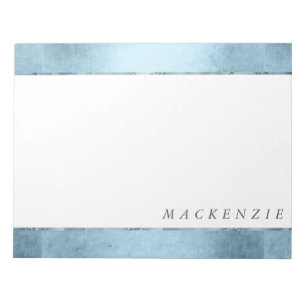Mermaid Glitz Desk Princess Blue Luster and Name Notizblock