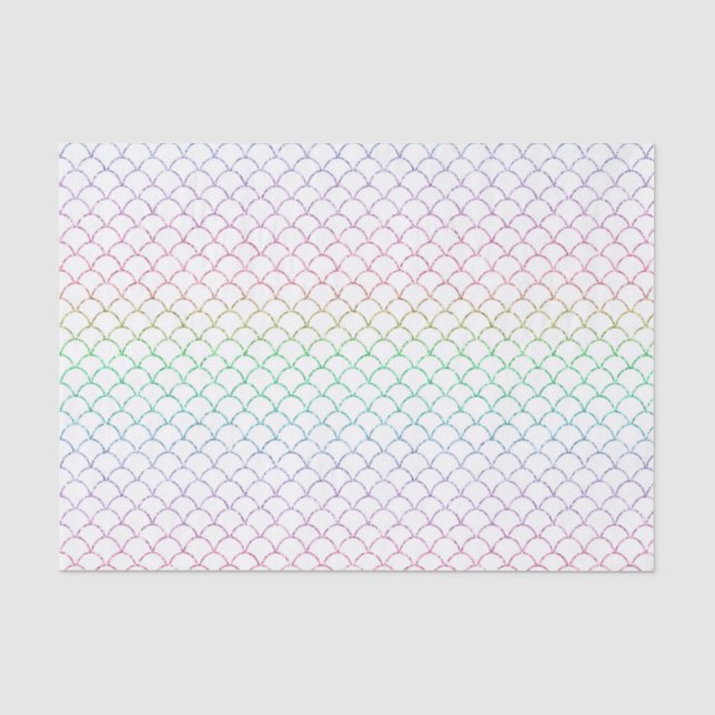 Mermaid Glitzer Pattern Seidenpapier (Vorderseite)