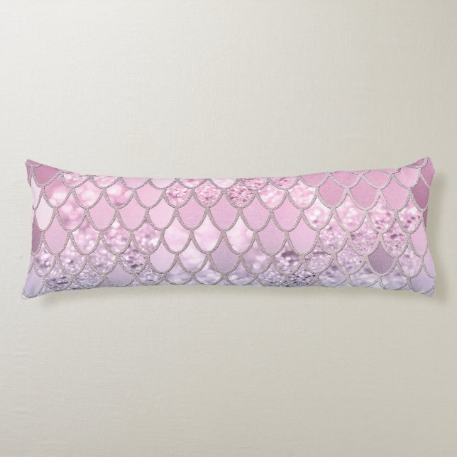 Mermaid Glitzer Scales #2 Seitenschläferkissen (Vorderseite)