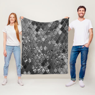 Mermaid Glitzer Scales #7 (Imitats Glitzer) #shiny Fleecedecke