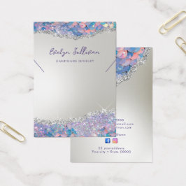 Mermaid Glitzer Sequenzenkette-Display-Karte
