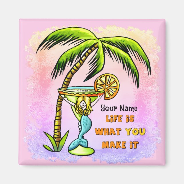 Mermaid Good Life Magnet (Vorne)
