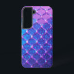 Mermaid Gradient und Starry Sky Phone Case Samsung Galaxy Hülle<br><div class="desc">Dieses Gehäuse erinnert an ein mystisches Design, das an die Tiefsee erinnert. Ein schöner Verlauf fließt von lila nach blau, als ob ein Sternenhimmel mit einer Vielzahl funkelnder Sterne im ganzen Universum verstreut wäre. Overlaid oben ist ein Muster, das wie eine Meerjungwaage aussieht und durch die Reflektion des Lichts mit...</div>