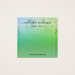 Mermaid Green Aquamarin Glitzer-Netzwerkkarte