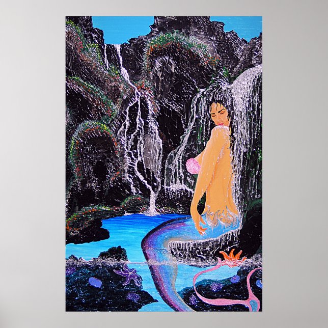Mermaid Grotto Dusche Poster (Vorne)