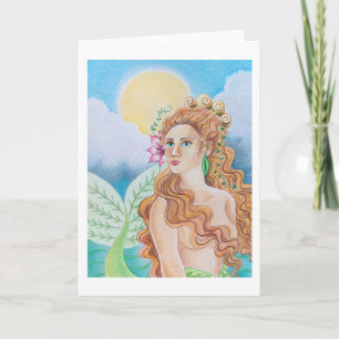 Mermaid-Grußkarte Karte