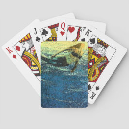 Mermaid grüßt die Morgendämmerung Spielkarten