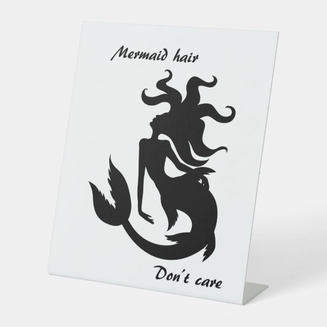 Mermaid Hair kümmert sich nicht Sockelschild (Vorderseite)