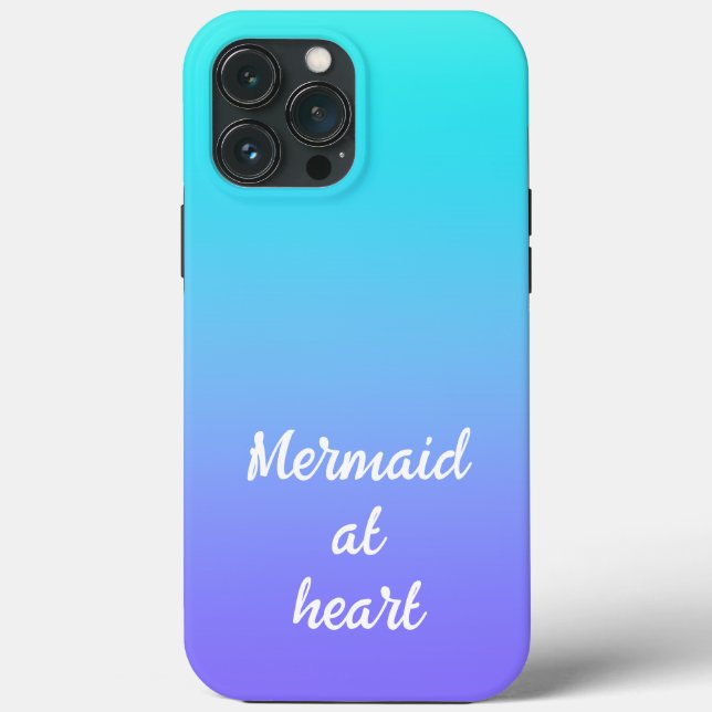 Mermaid im Fall Heart Gradient Case-Mate iPhone Hülle (Rückseite)