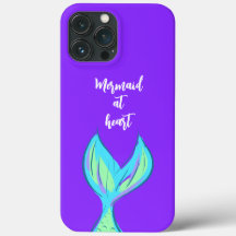 Mermaid im Heart Lila Case-Mate iPhone Case