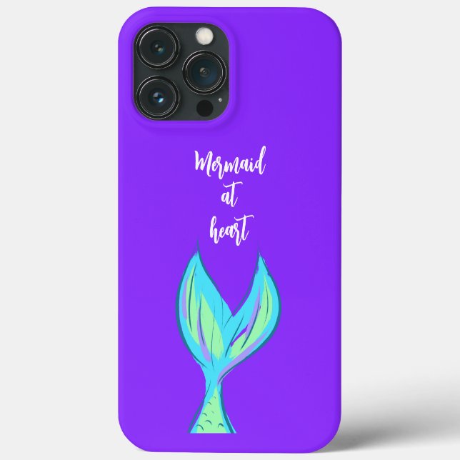 Mermaid im Heart Lila Case-Mate iPhone Case (Rückseite)