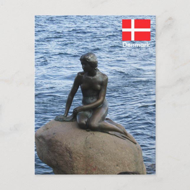 Mermaid in Dänemark Postkarte (Vorderseite)