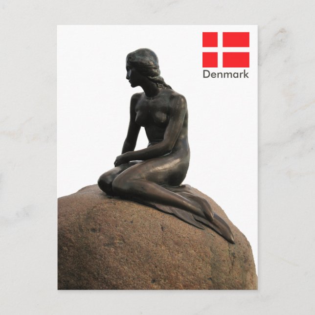 Mermaid in Dänemark Postkarte (Vorderseite)