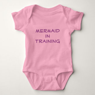 "Mermaid in Training" Baby Onsie Strampler