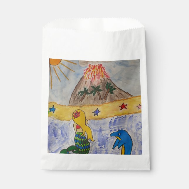 Mermaid-Insel Geschenktütchen (Vorderseite)