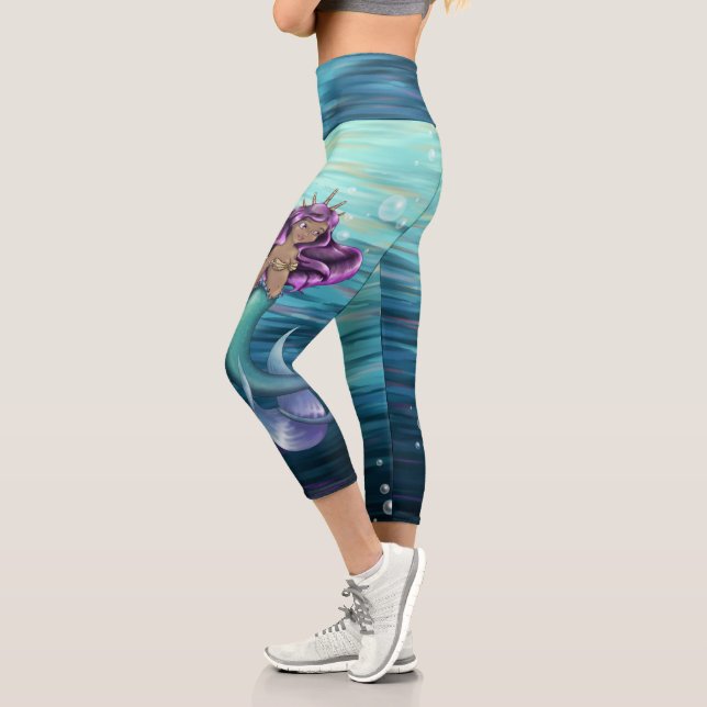 Mermaid Iole Capri Leggings (Links)