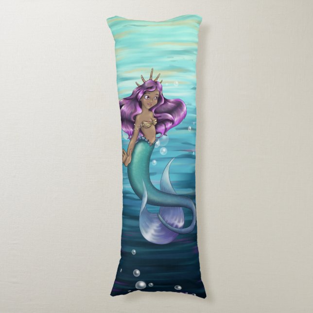 Mermaid Iole Seitenschläferkissen (Vorderseite Vertikal)