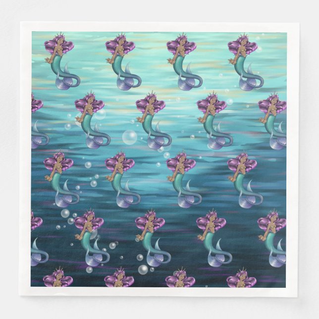 Mermaid Iole Serviette (Vorderseite)