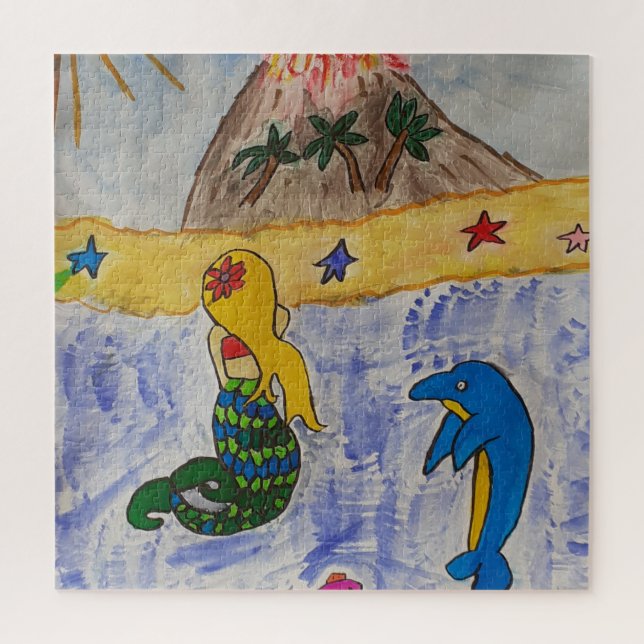 Mermaid Island Jigsaw Puzzle (Vertikal)