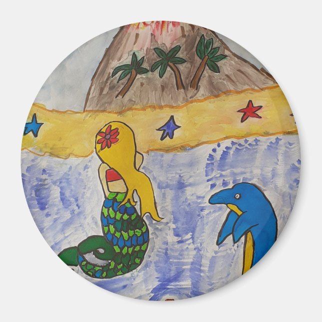 Mermaid Island Magnet (Vorne)