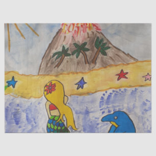 Mermaid Island Tissue Paper Seidenpapier