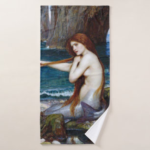 Mermaid, John William Waterhouse Badehandtuch